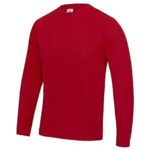 Just Cool Pánské sportovní tričko s dlouhým rukávem Cool T - Ohnivě červená | M #3804022
