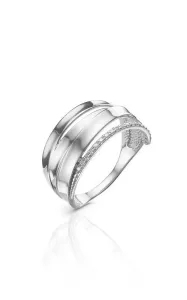 JVD Elegantní stříbrný prsten se zirkony SVLR0390XH2BI 52 mm