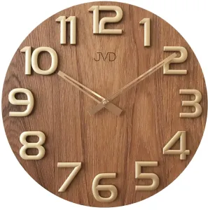JVD Nástěnné hodiny dřevěné HT97.5