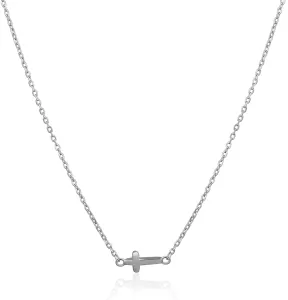 JVD Stříbrný náhrdelník s křížkem SVLN0450XH20045