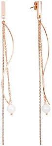 JwL Luxury Pearls Luxusní dlouhé náušnice s pravými perlami JL0486CH