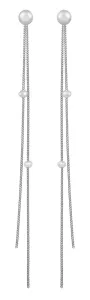 JwL Luxury Pearls Řetízkové perlové náušnice 2v1 JL0428
