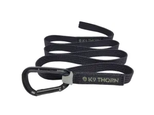 K9 Thorn vodítko s karabinou petzl, černé, XL