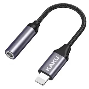 KAKU Audio Converter adaptér Lightning / 3.5mm mini jack, černý (KSC-428)