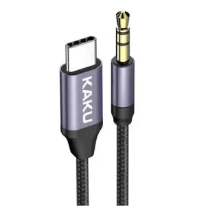 KAKU KSC-427 audio kabel USB-C / 3.5mm jack 1m, černý