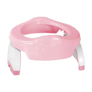 Cestovní nočník/redukce na WC Potette Plus Pastel Kalencom růžovo-bílý + 3 ks náhradních náplní a cestovní taška od 15 měsíců #4930899