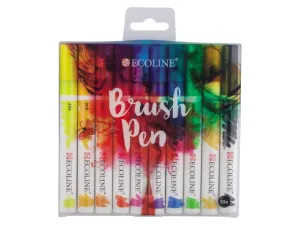Akvarelové pera Ecoline Brush Pen / 10 dílná sada