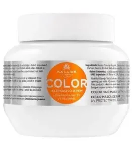 Kallos Maska pro barvené vlasy se lněným olejem a UV filtrem (Color Hair Mask) 1000 ml