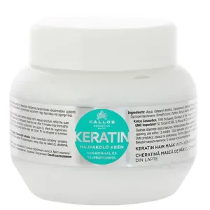 Kallos Regenerační maska na vlasy s keratinem a mléčnými proteiny (Keratin Hair Mask) 1000 ml
