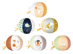 Textilní míček do postýlky My cute ball Kaloo 10 cm 6 motivů – Zajíček, Velryba, Sovička, Labuť, Chobotnice, Liška od 0 měsíců