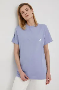 Bavlněné tričko Kangol fialová barva, KLEU006.D-115