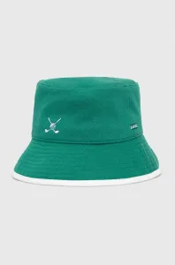 Oboustranný klobouk Kangol zelená barva