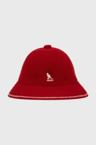 Vlněný klobouk Kangol červená barva, vlněný