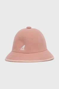 Vlněný klobouk Kangol růžová barva, vlněný