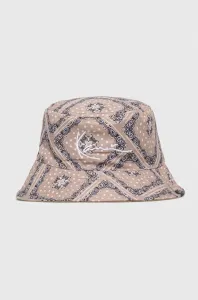 Oboustranný klobouk Karl Kani béžová barva