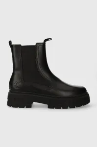 Kožené kotníkové boty Karl Kani KK Soho Chelsea Boot dámské, černá barva, na platformě, 1120308 KKFWW000327