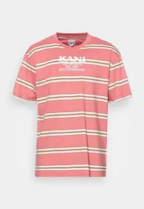 Karl Kani T-shirt Retro Stripe Tee rose/brown/light sand