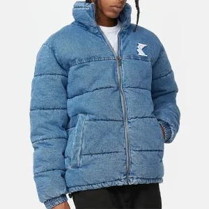 Karl Kani OG Hooded Puffer Jacket light blue #5075976
