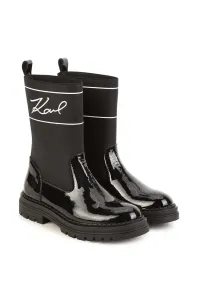 Dětské boty Karl Lagerfeld černá barva #5690174