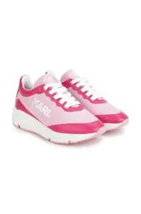Dětské sneakers boty Karl Lagerfeld růžová barva #5889600