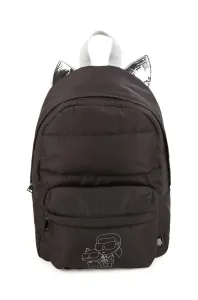 Dětský batoh Karl Lagerfeld černá barva, velký, s potiskem #5685601
