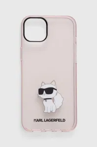 Karl Lagerfeld KLHCP14MHNCHTCP Apple iPhone 14 Plus pink hardcase Ikonik Choupette