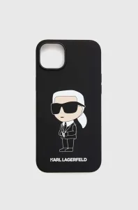 Zadní kryt Karl Lagerfeld Liquid Silicone Ikonik NFT pro Apple iPhone 14 Plus, černé