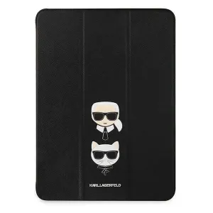 Karl Lagerfeld KLFC11OKCK Apple iPad Pro 11 2021 3 Gen Book kryt black Saffiano Karl&Choupette