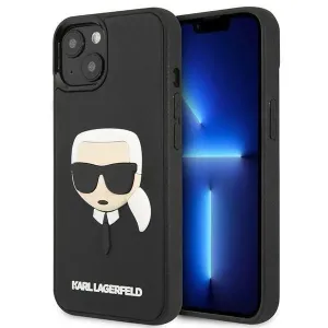 Karl Lagerfeld KLHCP14MKH3DBK Apple iPhone 14 Plus black hardcase 3D Rubber Karl`s Head