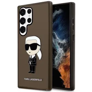 Karl Lagerfeld KLHCS23LHNIKTCK Samsung Galaxy S23 Ultra black hardcase Ikonik Karl Lagerfeld