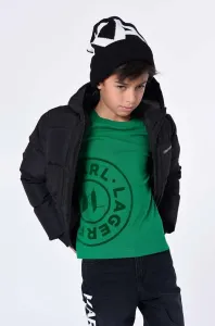 Dětská bunda Karl Lagerfeld černá barva #6066245