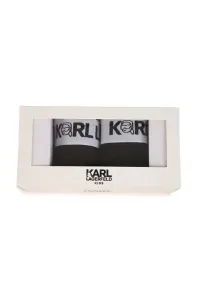 Dětské boxerky Karl Lagerfeld 2-pack černá barva #5685164