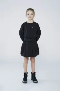 Dívčí šaty Karl Lagerfeld černá barva, mini #3446038