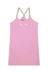 Dívčí šaty Karl Lagerfeld růžová barva, mini #5491461