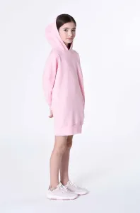 Dívčí šaty Karl Lagerfeld růžová barva, mini #5968389