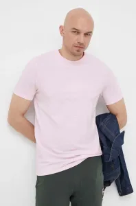 Tričko Karl Lagerfeld růžová barva, s potiskem