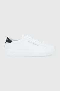 Kožené boty Karl Lagerfeld Kupsole III bílá barva #1985570