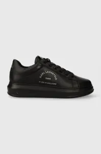 Kožené sneakers boty Karl Lagerfeld KAPRI MENS černá barva, KL52538