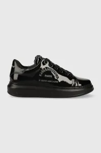 Kožené sneakers boty Karl Lagerfeld KAPRI MENS černá barva, KL52539S
