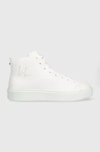 Kožené sneakers boty Karl Lagerfeld KL52265 MAXI KUP bílá barva