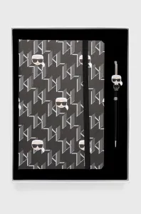 Zápisník a pero Karl Lagerfeld černá barva