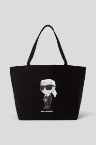 Bavlněná kabelka Karl Lagerfeld černá barva #4057340