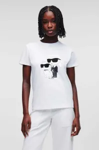 Bavlněné tričko Karl Lagerfeld bílá barva #4075108