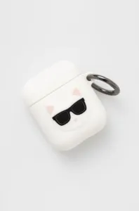 Karl Lagerfeld KLACA2SILCHWH Apple AirPods cover white Silicone Choupette