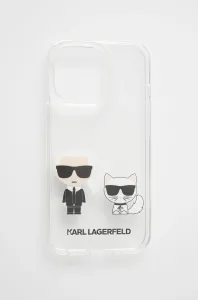 Karl Lagerfeld KLHCP13LCKTR Apple iPhone 13 Pro ochranný kryt Transparent Karl & Choupette