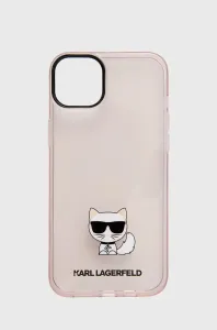 Karl Lagerfeld KLHCP14MCTTRI Apple iPhone 14 Plus hardcase pink Transparent Choupette Body