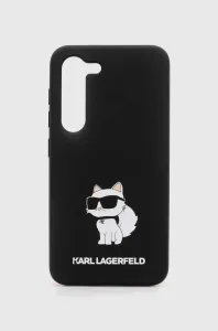 Karl Lagerfeld Liquid Silicone Choupette NFT Zadní Kryt pro Samsung Galaxy S23 Black
