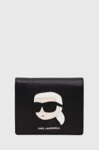 Kožená peněženka Karl Lagerfeld černá barva #5207927