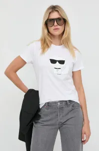 Bílá trička Karl Lagerfeld