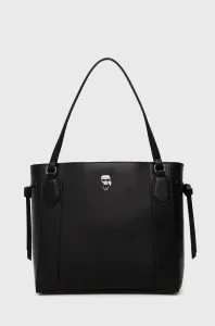 Kožená kabelka Karl Lagerfeld černá barva #4116606